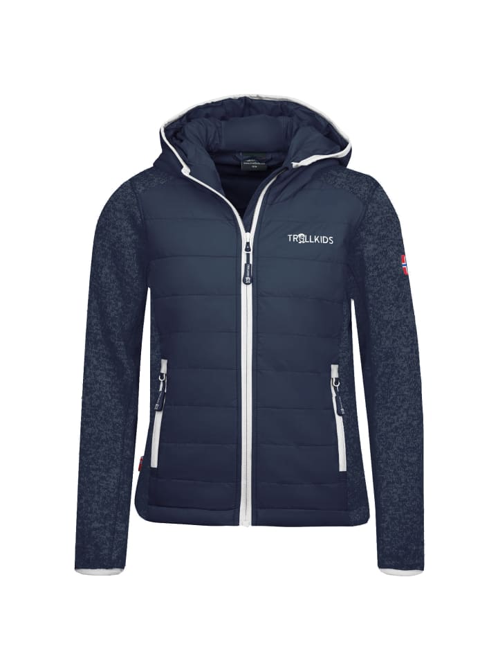 

Trollkids Гибридная куртка Skabu темно-синего цвета