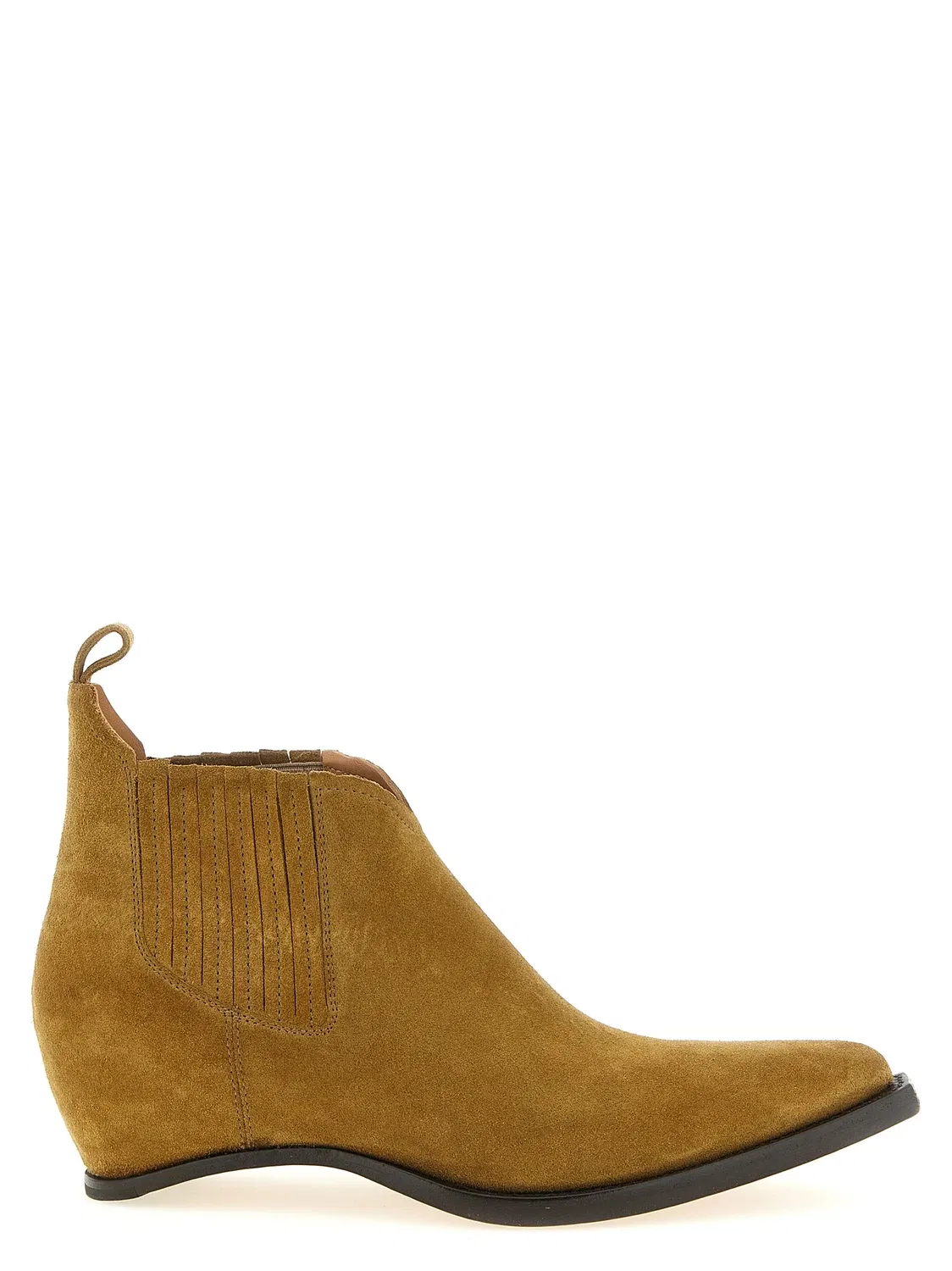 Ботинки на щиколотке "Западные Челси без каблука" MAISON MARGIELA, коричневый