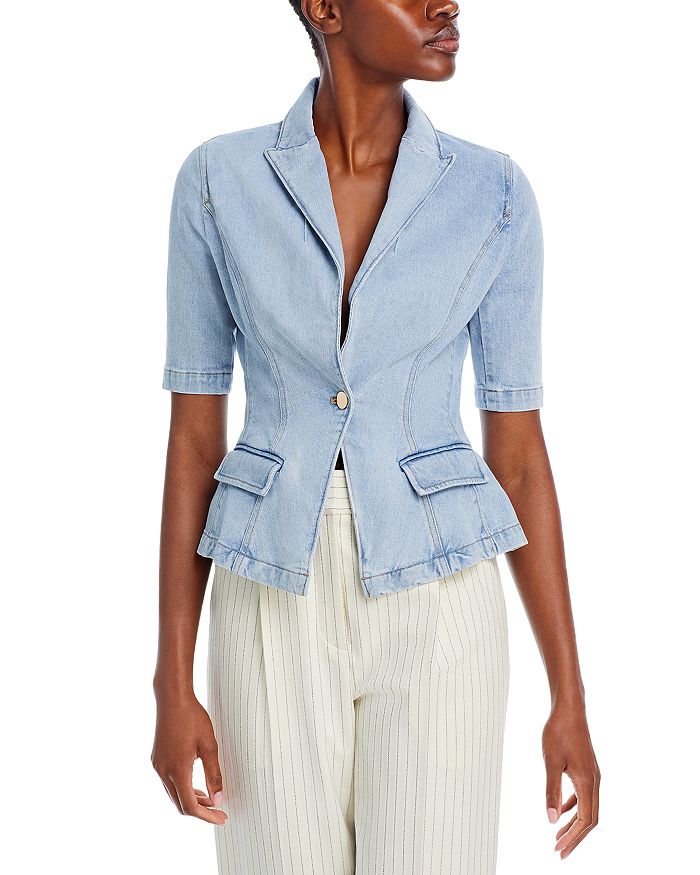 

Джинсовый пиджак с коротким рукавом «Мельбурн» Generation Love, синий