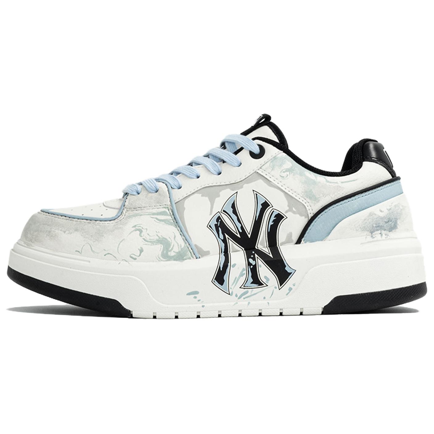 MLB Chunky Liner Kaleidoscope, Splash, Shopping Bag Abrasion Resistant Low top Skateboard Shoes Men's White Blue — фото 4