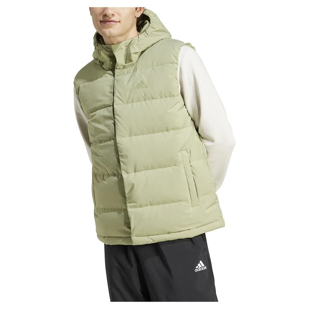 

Жилет adidas Helionic Down, зеленый