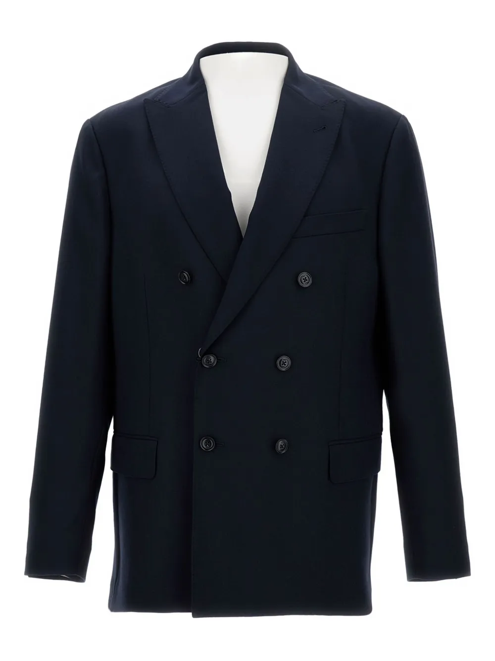 

Двубортный пиджак для путешествий Fay, синий