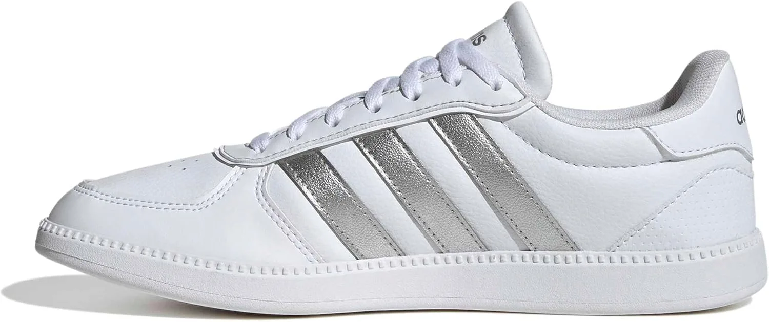Унисекс кроссовки Adidas Breaknet Sleek, белый/серебряный