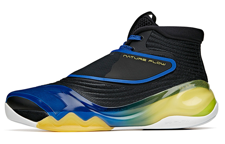 

ANTA KT6 KT 'Away' противоскользящие износостойкие баскетбольные кроссовки мужские черные желтые синие