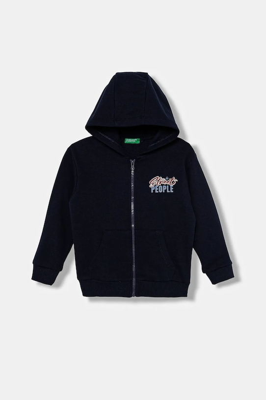 

Детская хлопковая толстовка United Colors Of Benetton, темно-синий