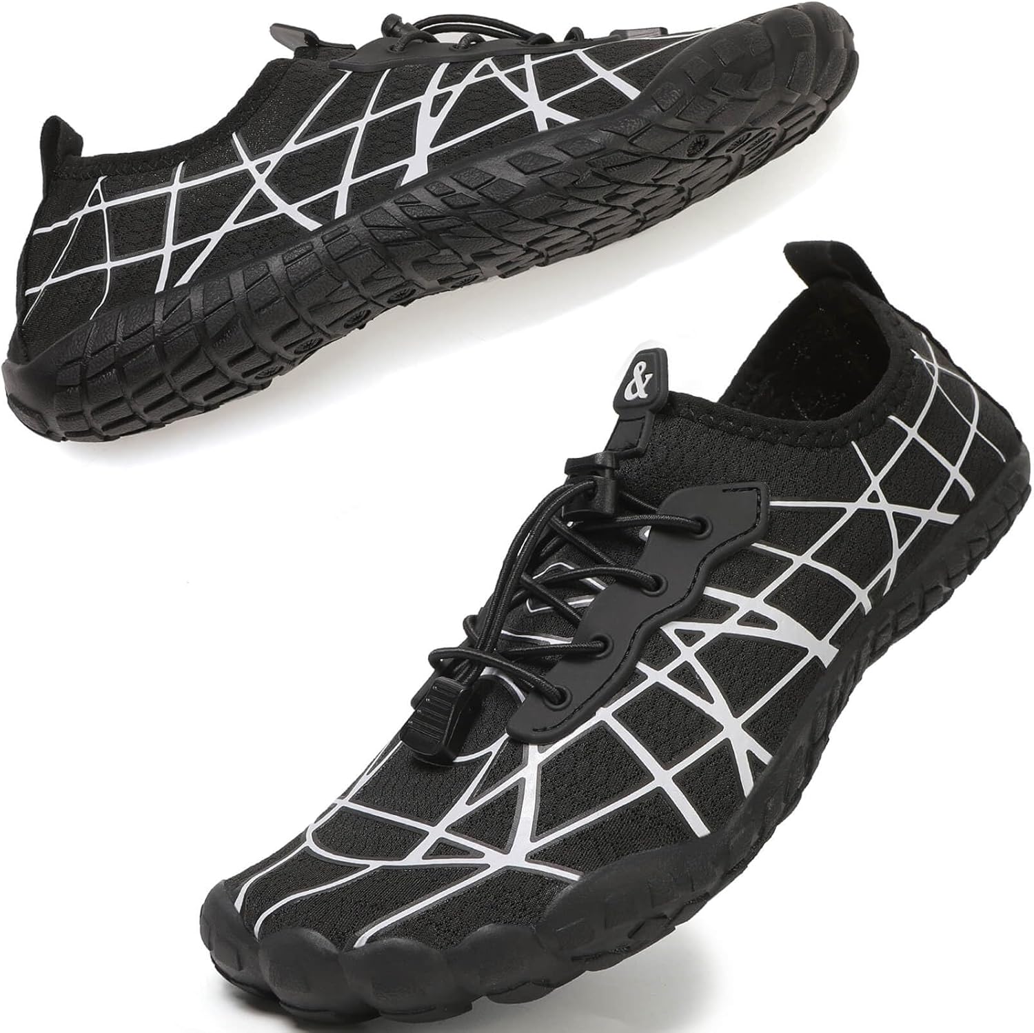 

Быстросохнущие пляжные и бассейные слипоны- слипоны для женщин и мужчин, для серфинга, йоги и водных видов спорта Ziitop, белый/черный