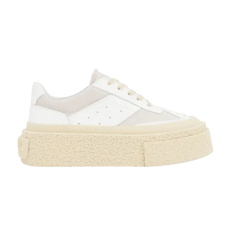 Кроссовки MM6 Maison Margiela Wmns Panelled Platform Sneaker 'White Silver Birch', белый