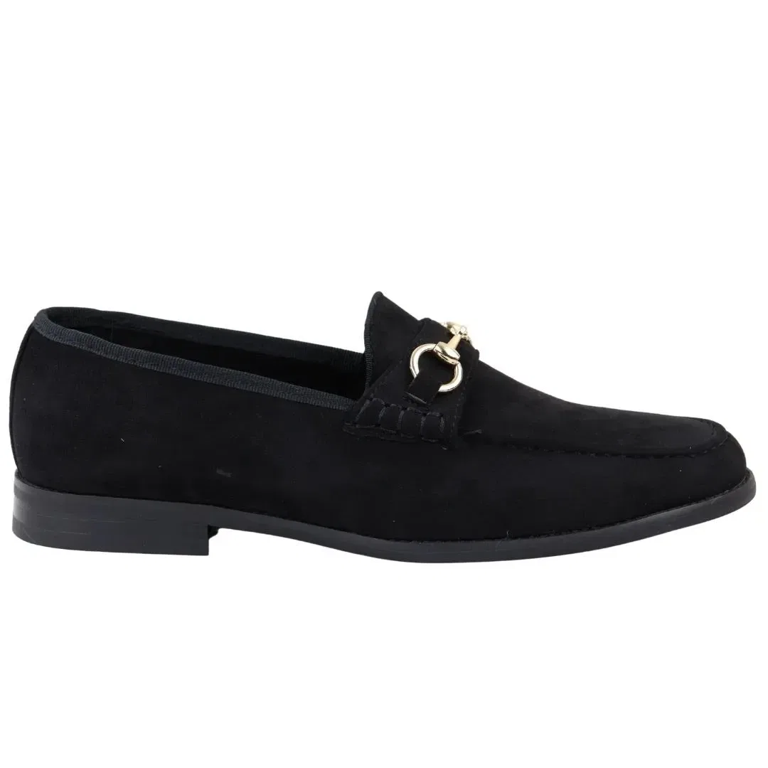 Мокасины из замши на slip-on Truclothing, черный