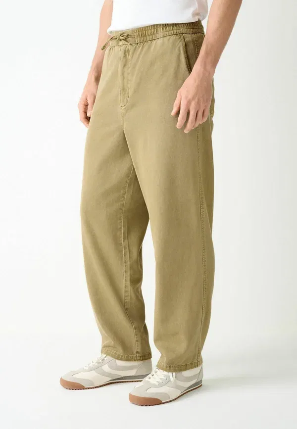 Джинсы Next, Baggy fit authentic washed elasticated trousers, горчично-желтые