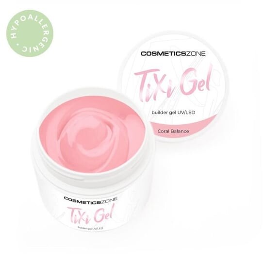 

Жидкий гель для наращивания памяти светлый коралловый УФ LED Coral Balance 5мл Cosmetics Zone