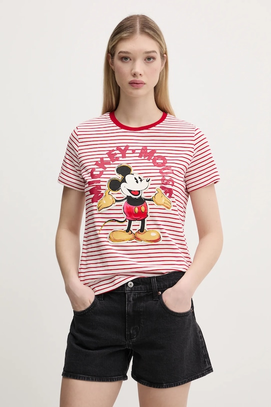 

Хлопковая футболка MICKEY MOUSE Desigual, красный