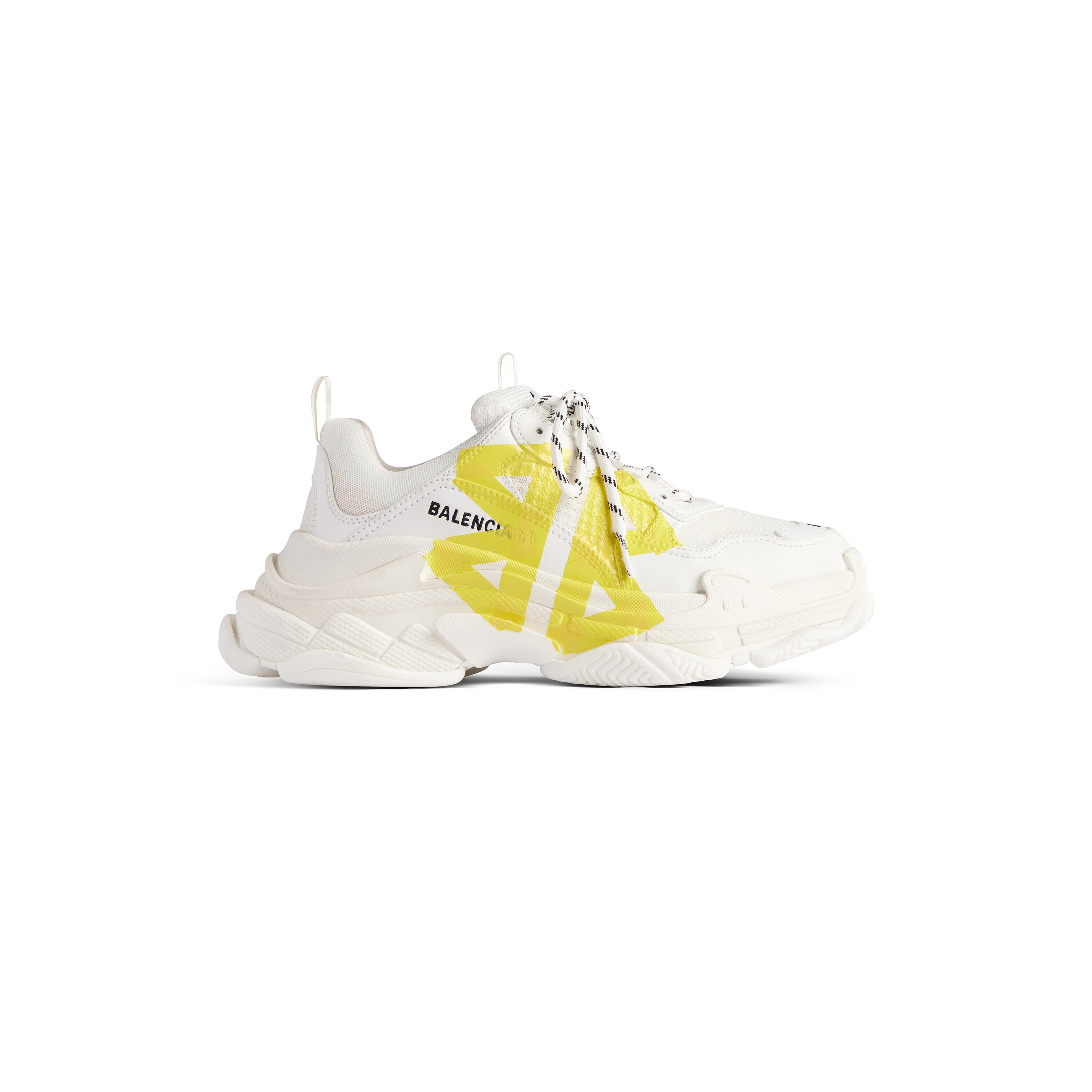 

Кроссовки типа Triple S Tape BALENCIAGA, желтый/белый