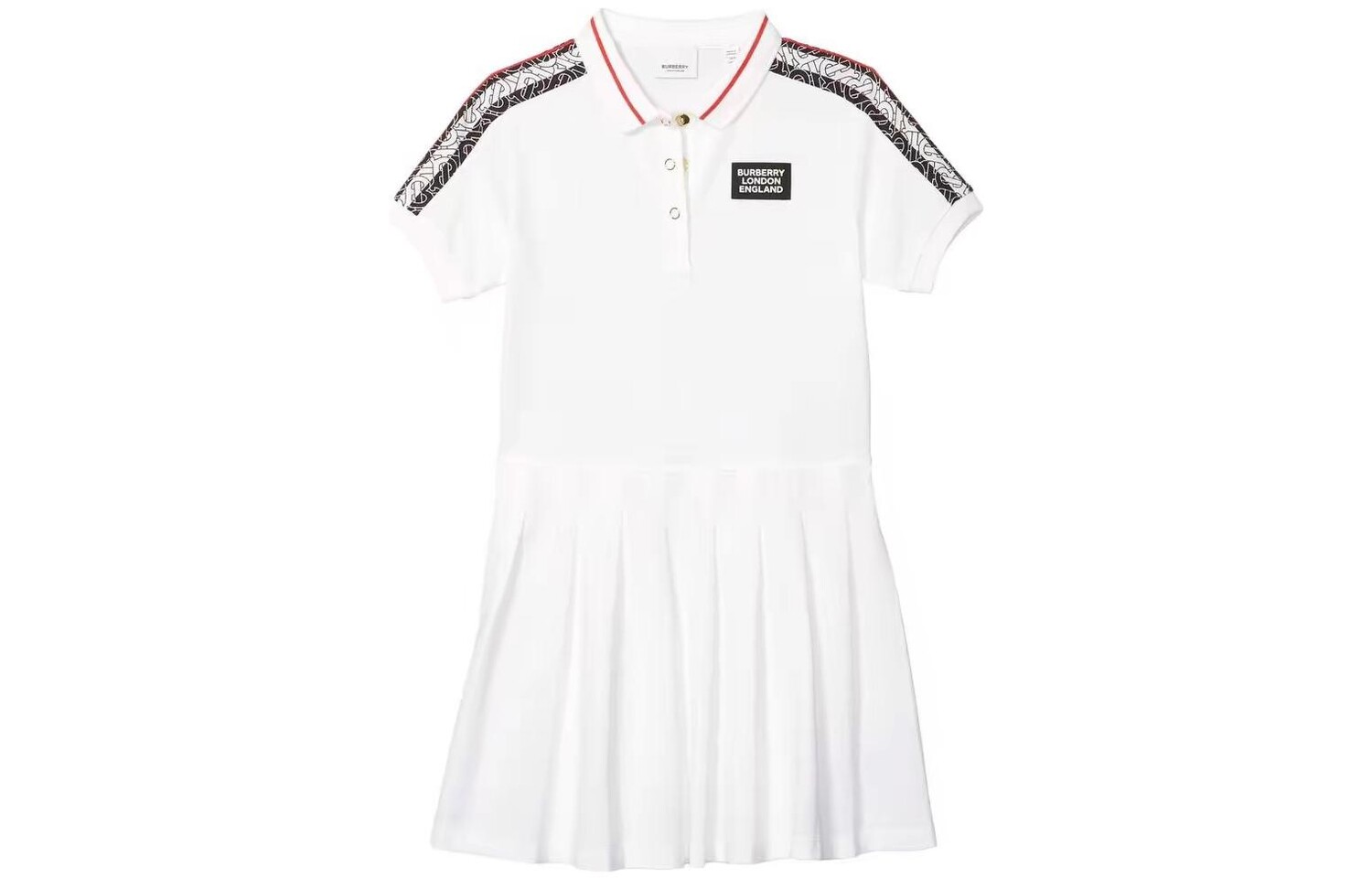 

Детское платье Burberry Kids, цвет White