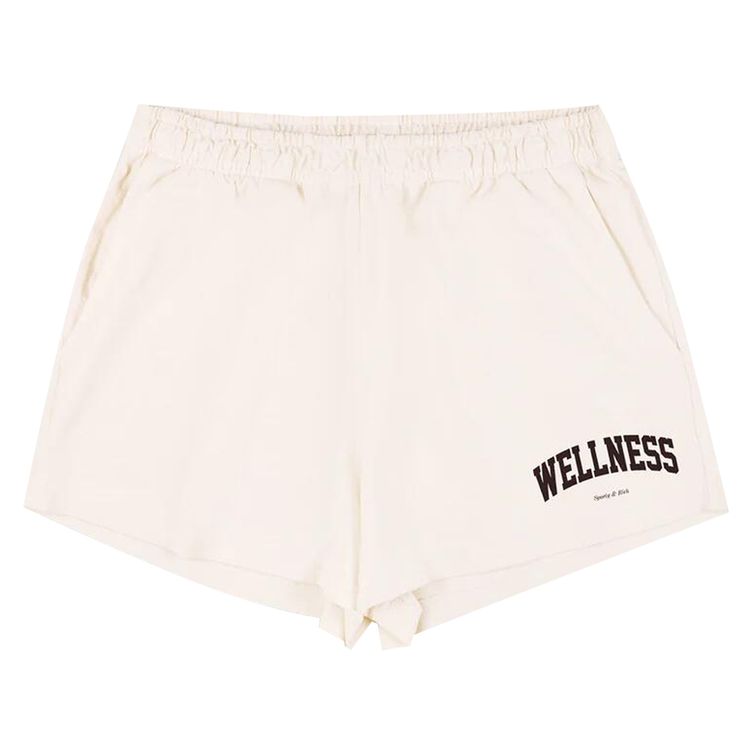 

Шорты Sporty & Rich Sporty & Rich Wellness Ivy Disco Shorts Cream, белый