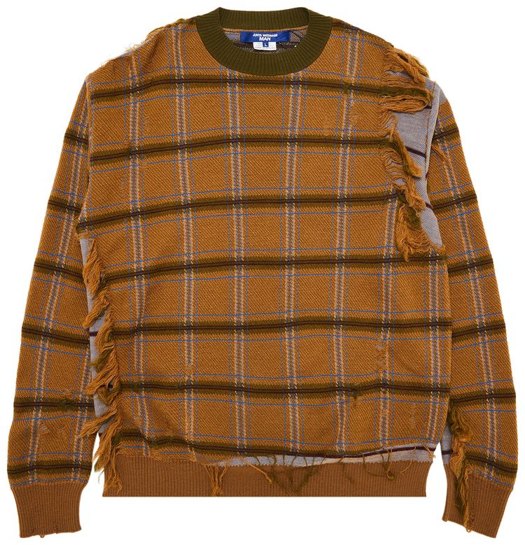 

Толстовка Junya Watanabe MAN Ripped Detailing Sweatshirt 'Camel', коричневый