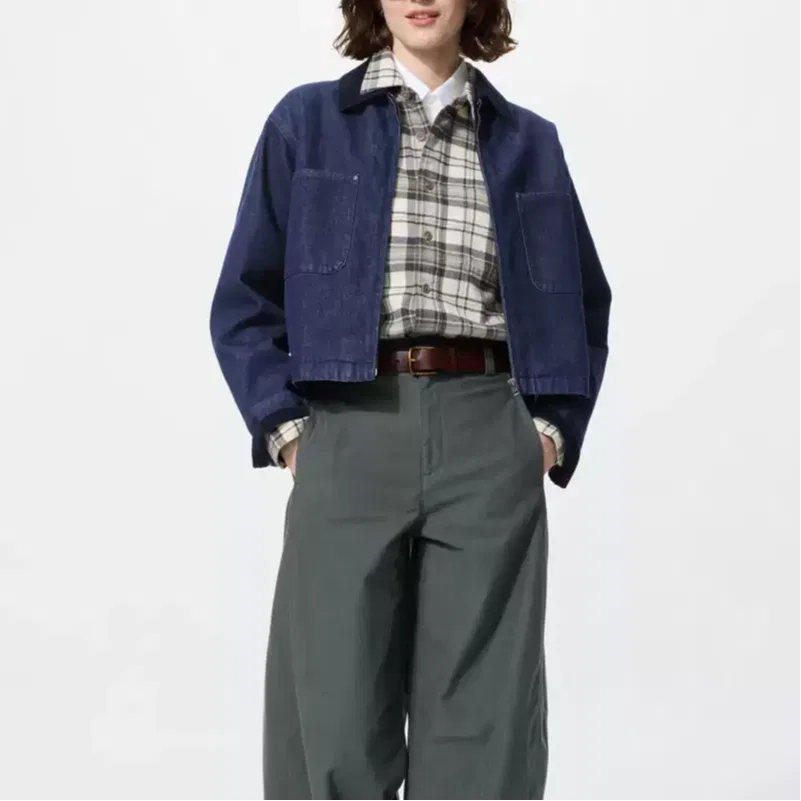 Джинсовая куртка Navy Blue UNIQLO — фото 3