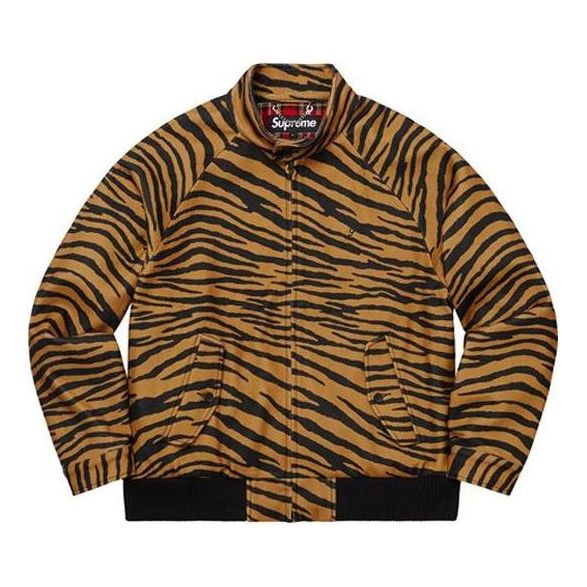 

Куртка Supreme Wool Harrington Jacket 'Tiger Stripe', желтый
