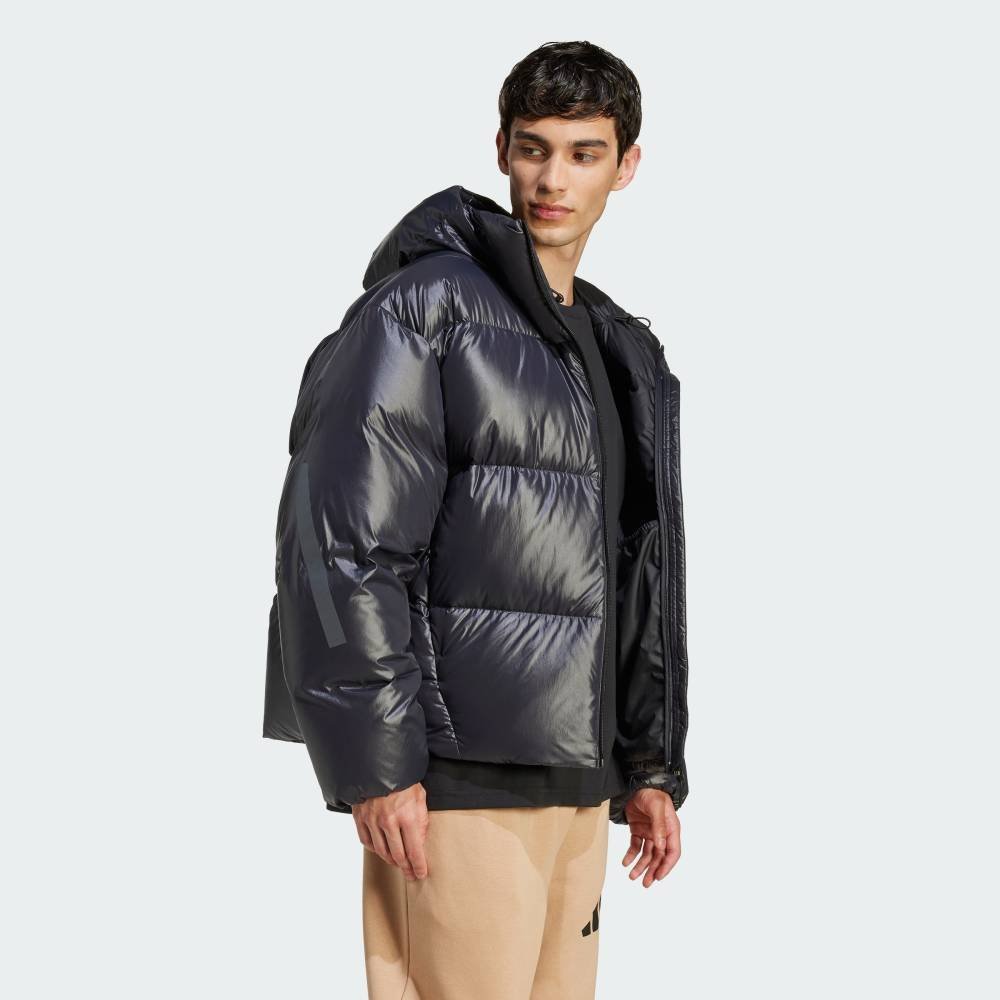 Пуховая куртка ZNE Puffer Climawarm Adidas, black — фото 3