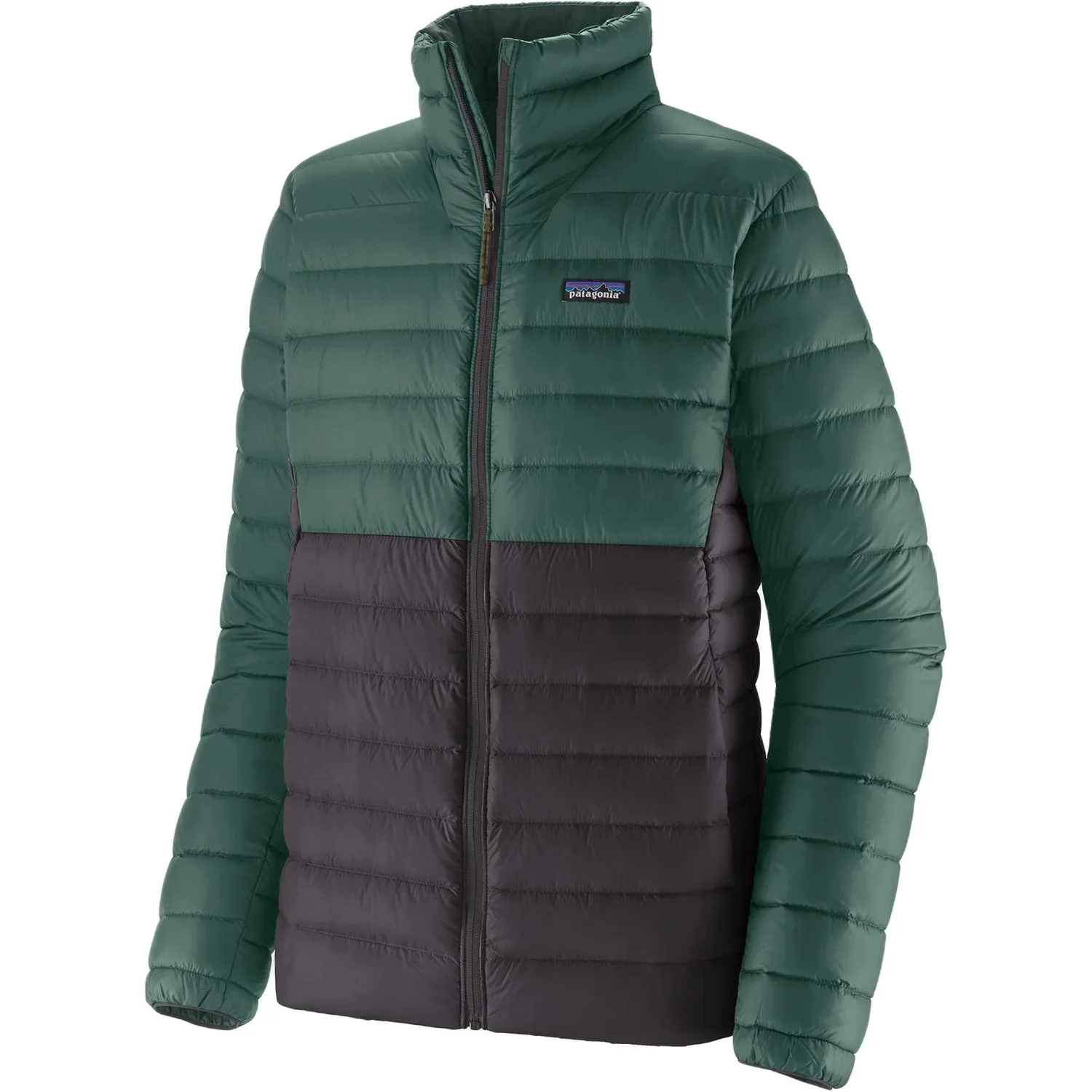 Утепленная куртка на молнии Patagonia, Waterfall Green & Black/CABK
