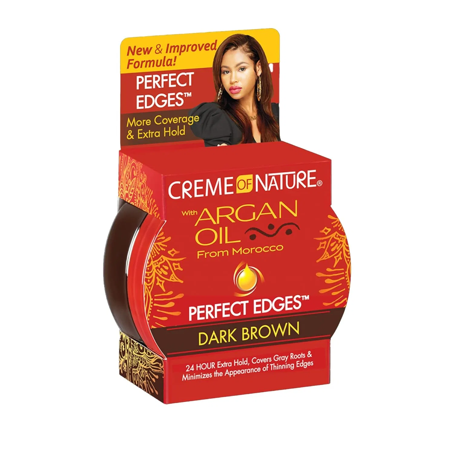 Гель для укладки Creme of Nature Argan Oil Edges Dark Brown Creme Of Nature — фото 2