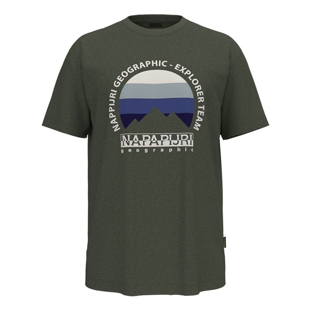 

Футболка Napapijri S-Telemark 1 Short Sleeve Crew Neck, зеленый