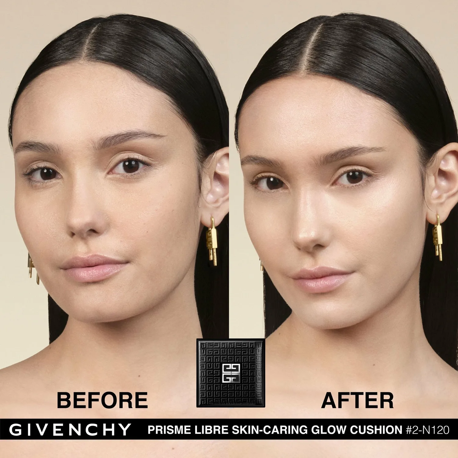 Тональный крем-кушон Prism Libre Skincare Glow Cushion Givenchy Beauty, 2-N120 — фото 2