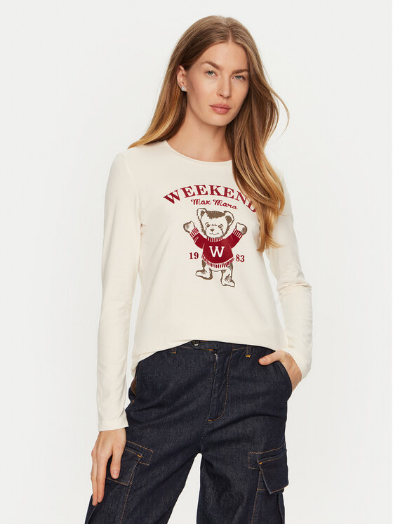 

Блуза стандартного кроя Weekend Max Mara, экрю