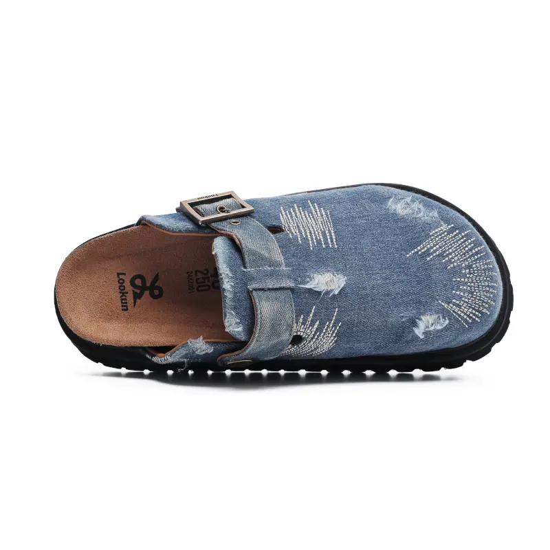Сабо с закрытым носком унисекс Angelmix, цвет Denim Blue — фото 4
