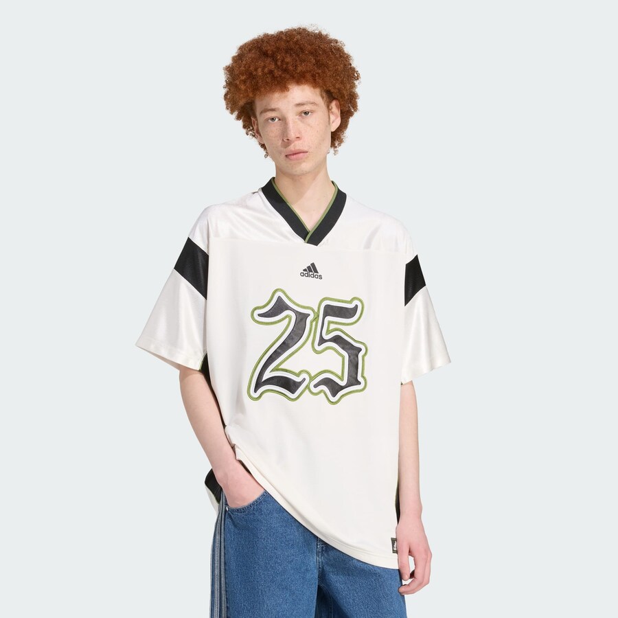 Футболка ADIDAS ORIGINALS Football, White — фото 2