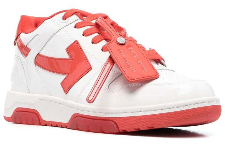 Мужские кроссовки Off-White, белый/красный — фото 2