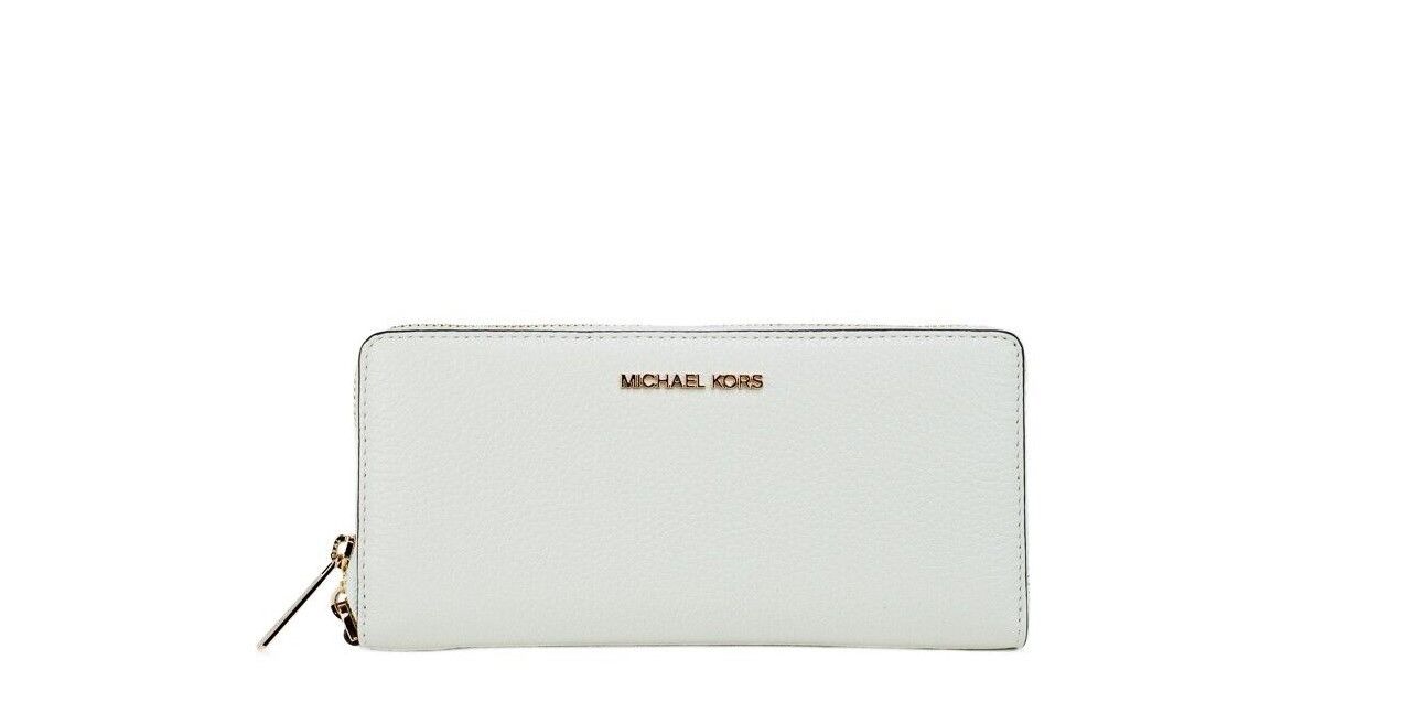 

Кошелек-кошелек Continental Wristlet из белого золота с оптической ручкой Jet Set Travel Michael Kors