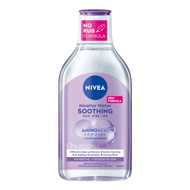 

Успокаивающая очищающая мицеллярная вода Nivea, 400 мл