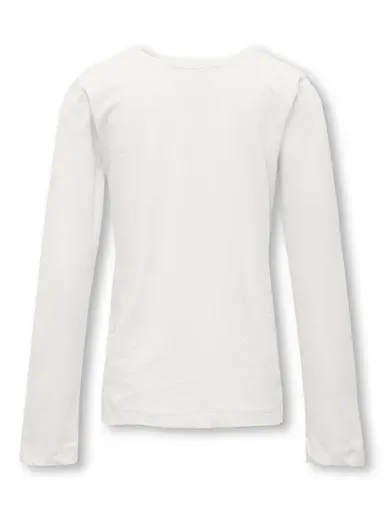 Рубашка с длинными рукавами KIDS ONLY "KOGNEW ONLY L/S TEE JRS NOOS", цвет Cloud Dancer — фото 2