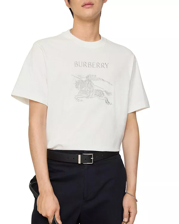 

Хлопковая футболка Ekd Burberry, белый