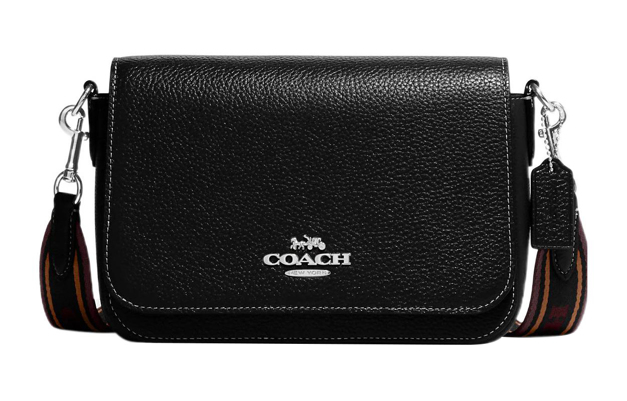 

COACH Кожаная сумка через плечо женская черная