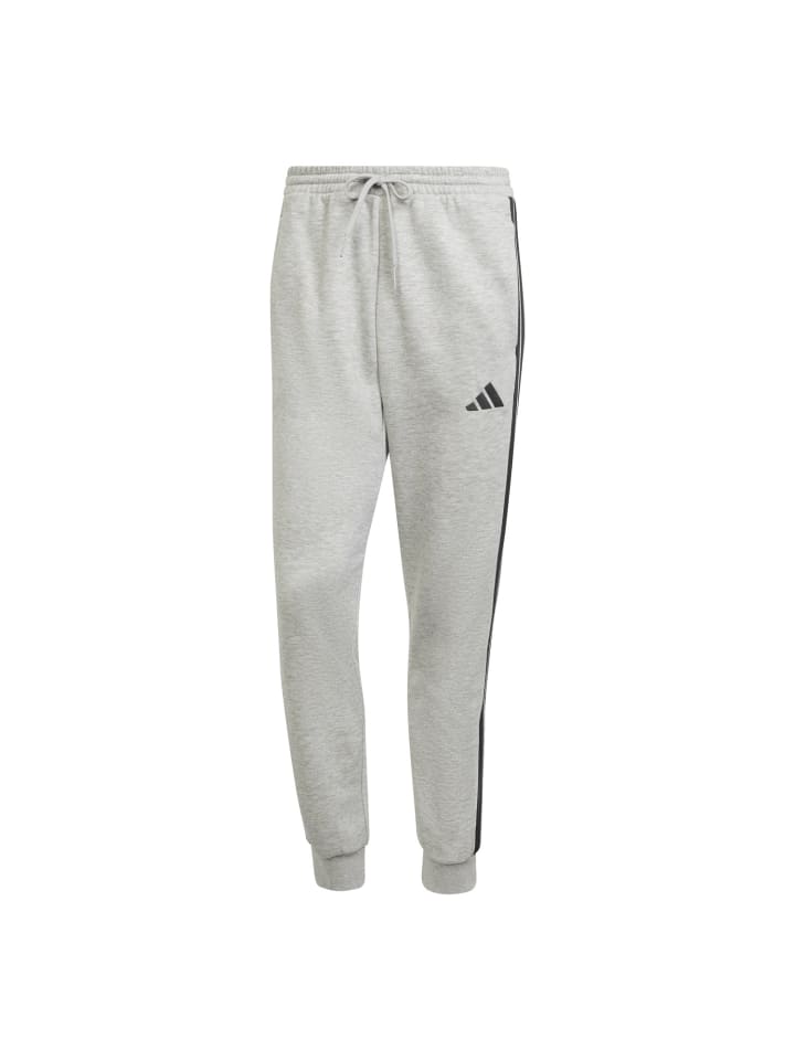 

Мужские спортивные брюки с тремя полосками светло-серого цвета adidas