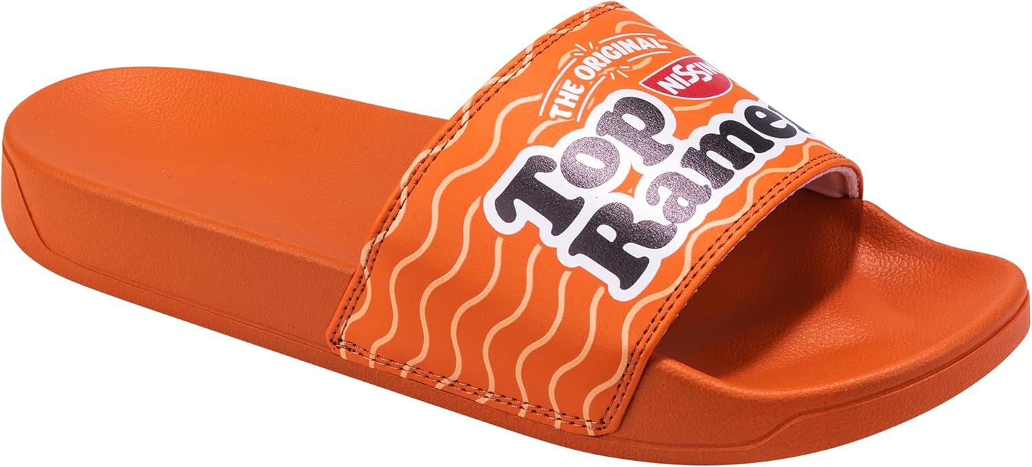 ODD SOX - Тапочки Top Ramen - Мягкие шлепанцы на легкой подошве - Унисекс, удобные домашние тапки - Для повседневного использования в помещении и на улице, оранжевый — фото 4