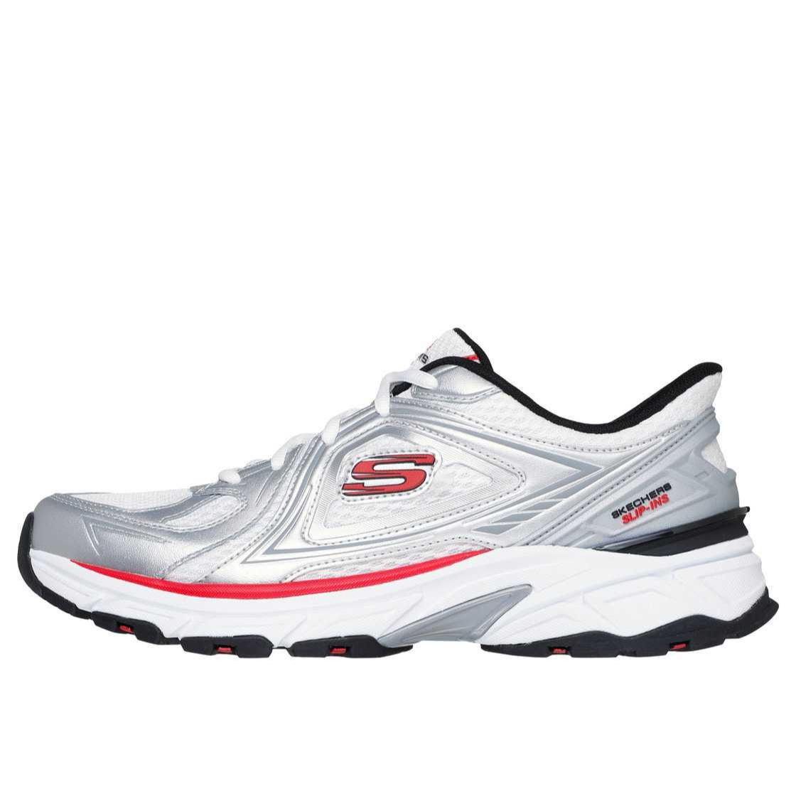 

Skechers Низкие повседневные туфли Silver Wing, мужские, белые, серебристые