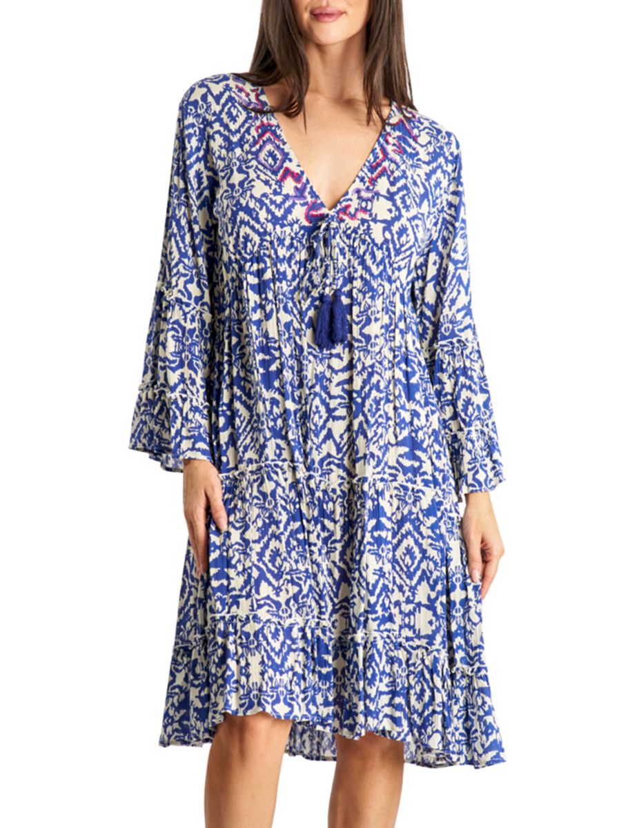

Многоярусное мини-платье-прикрытие La Moda Clothing, цвет Multicolor