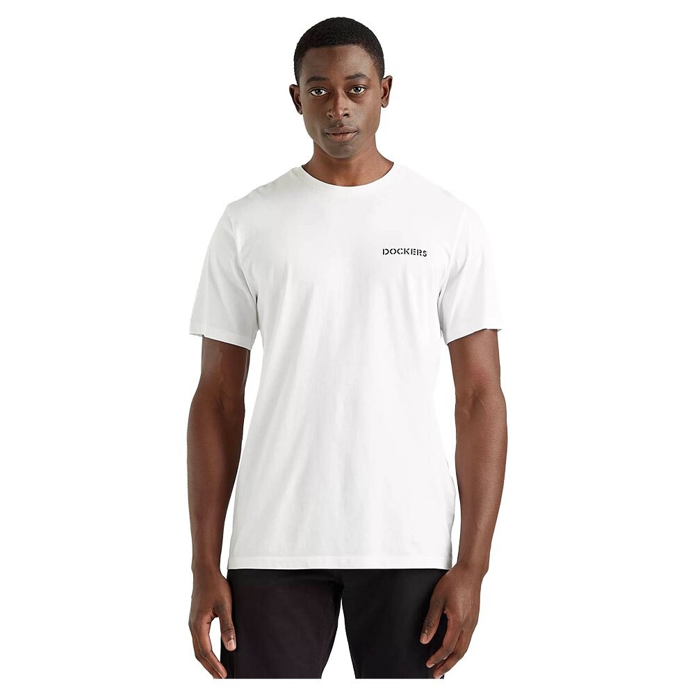

Футболка с коротким рукавом Dockers Logo Stencil, белый