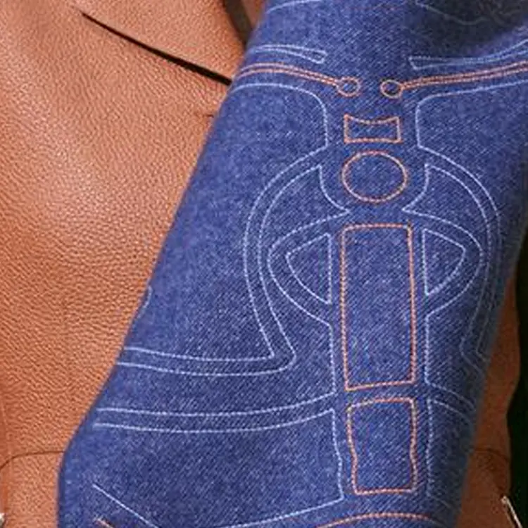 HERMES Кашемировые вязаные шарфы Unisex Blue — фото 3