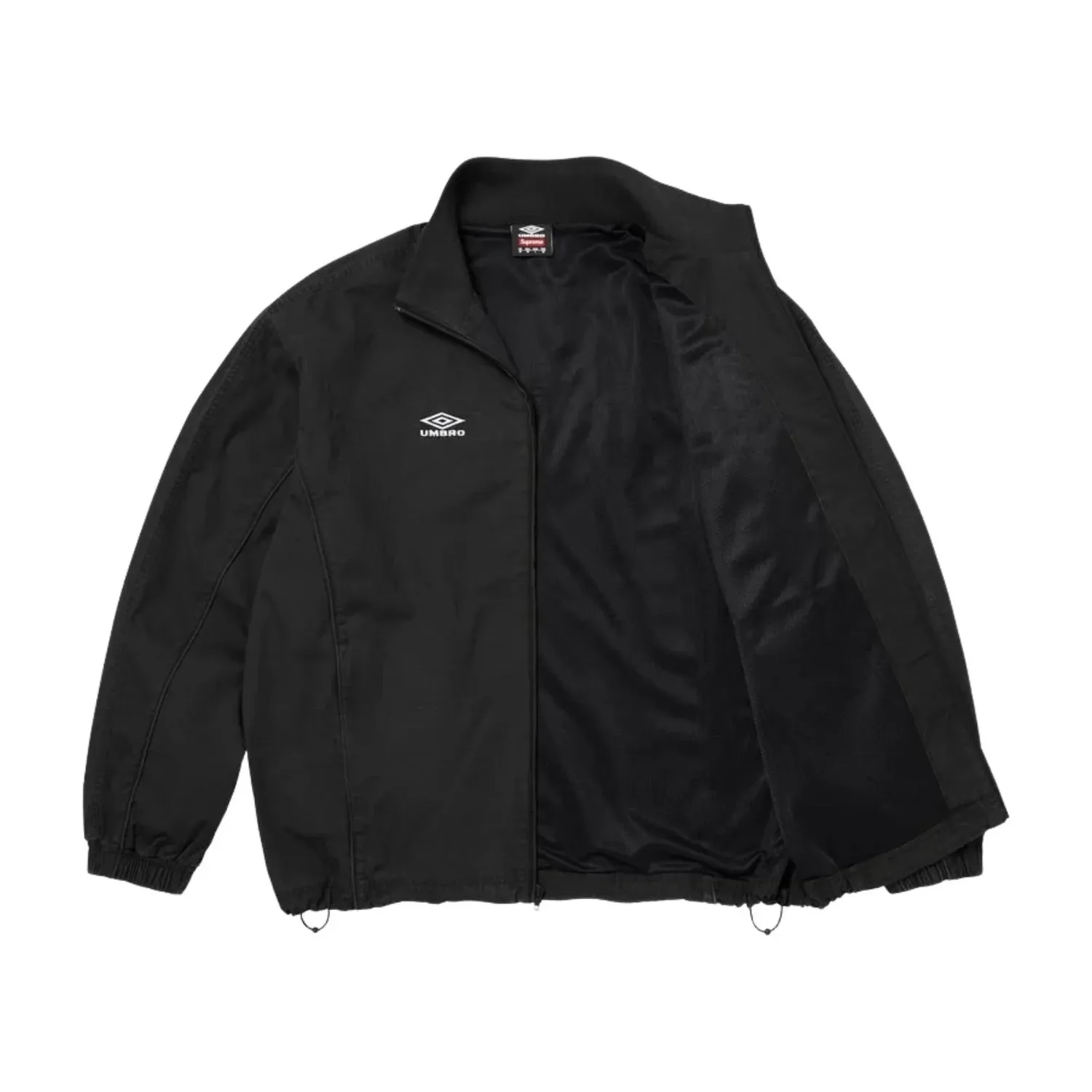 Спортивная куртка Supreme x Umbro SS26 из хлопка рипстоп, цвет «черный» — фото 2
