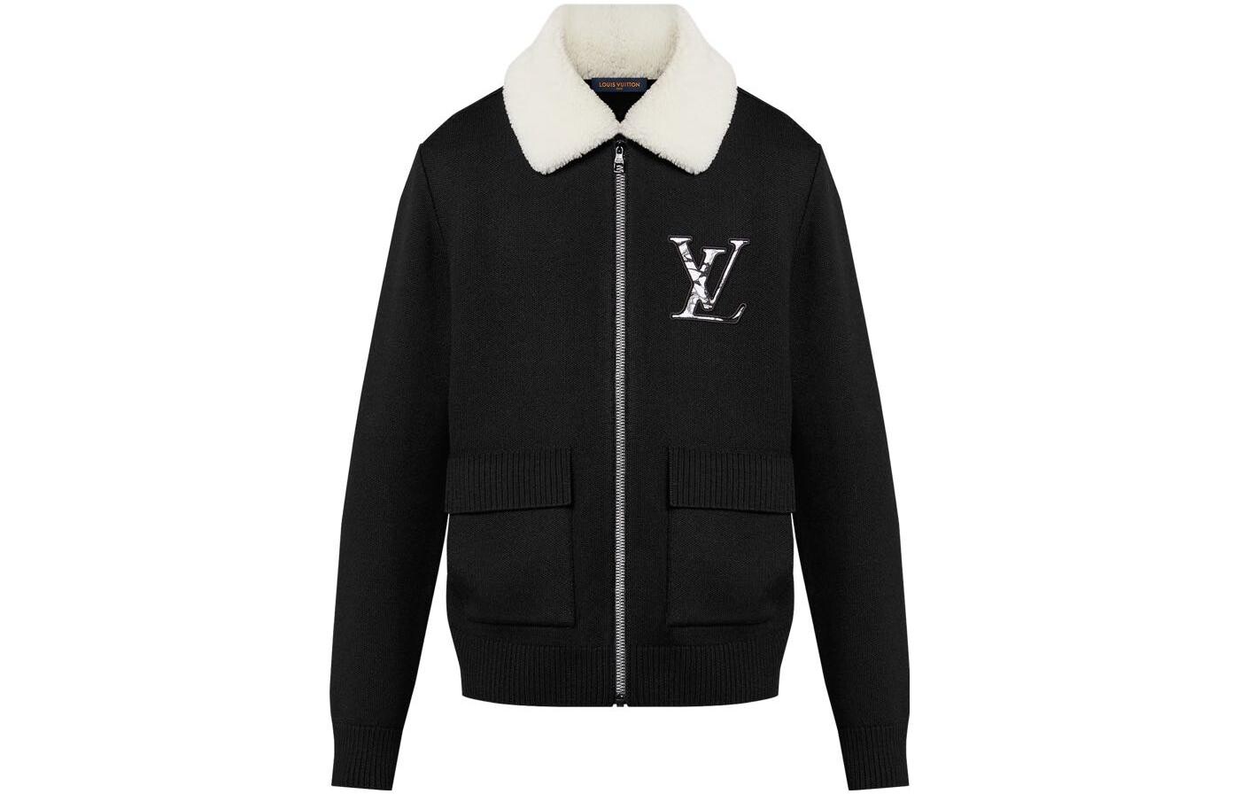 

Куртка мужская Louis Vuitton с меховым воротником, черный