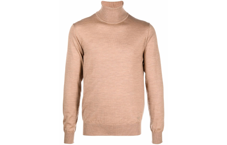 EMPORIO ARMANI Свитер мужской Light Umber водолазка Moderate Base Layer — фото 3
