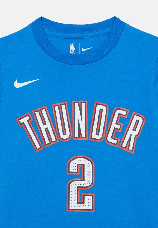Футболка Nike Performance NBA Oklahoma City Thunder Shai Gilgeous Alexander Tee Icon Sports, сигнальный синий — фото 4
