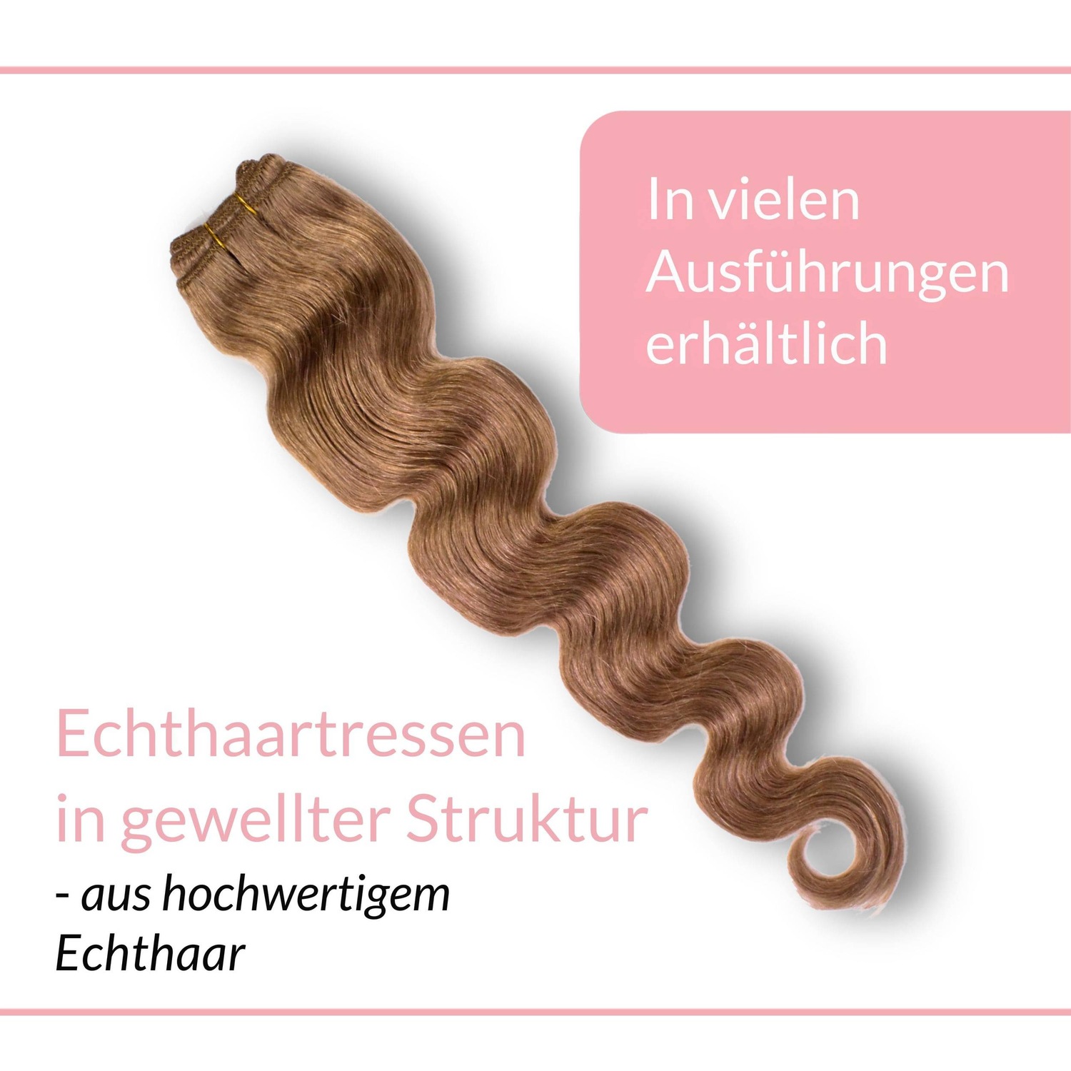 Накладные волосы tresse extensions echthaar #8/1 hellblond asch 100g Hair2Heart, количество 1 шт. — фото 3