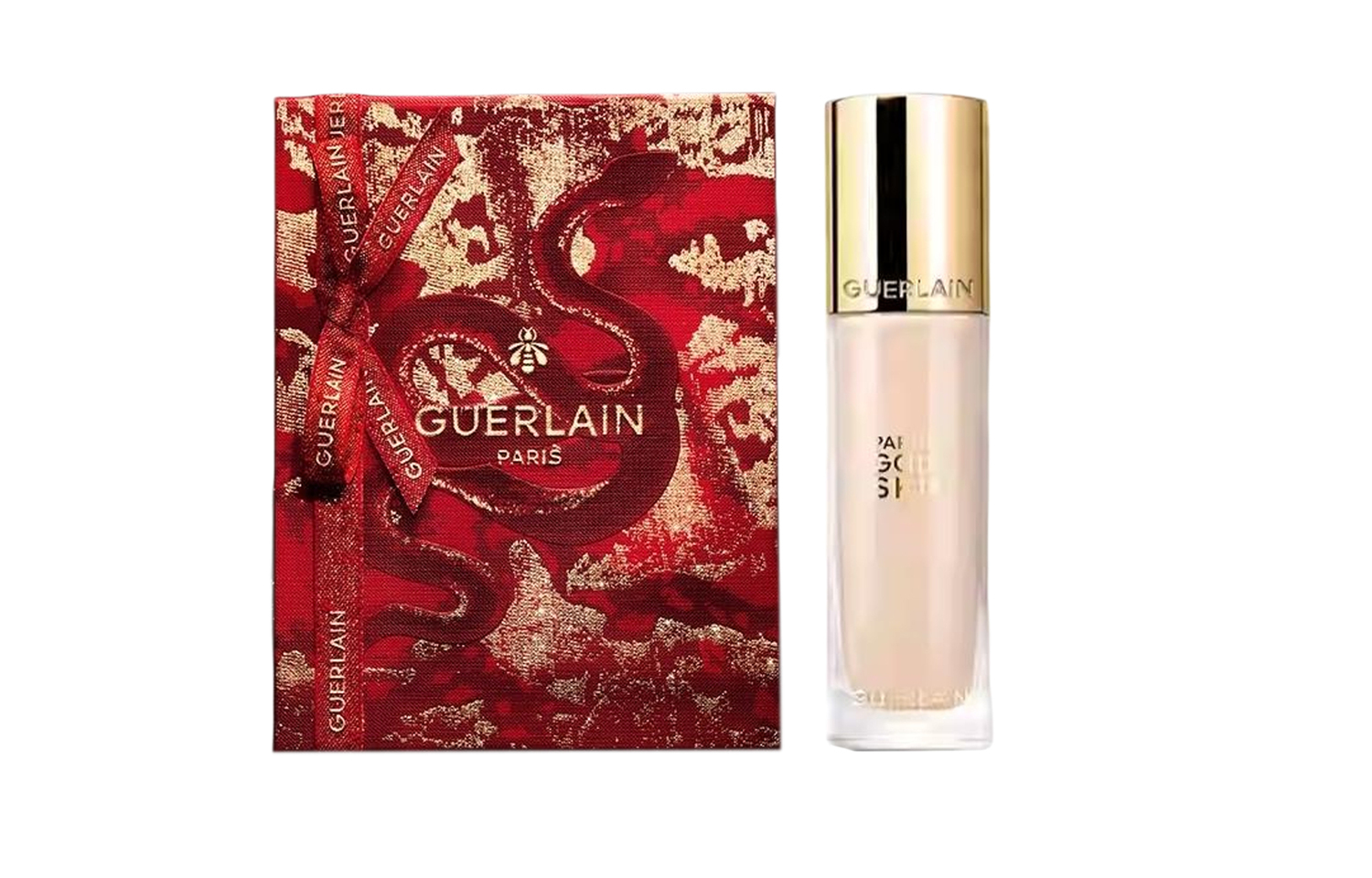 GUERLAIN JIAOLAN новогодний лимитированный золотой алмазный корректирующий тональный крем натуральный увлажняющий 35мл — фото 4