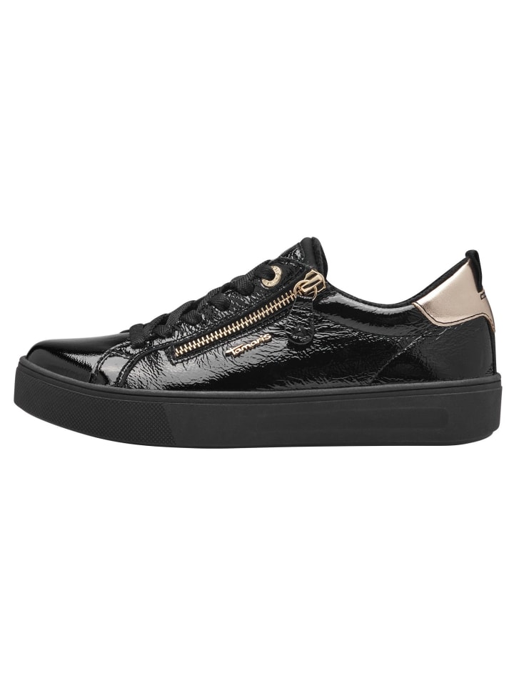 Кроссовки на шнуровке Tamaris COMFORT Sneaker, цвет BLACK PAT. — фото 4