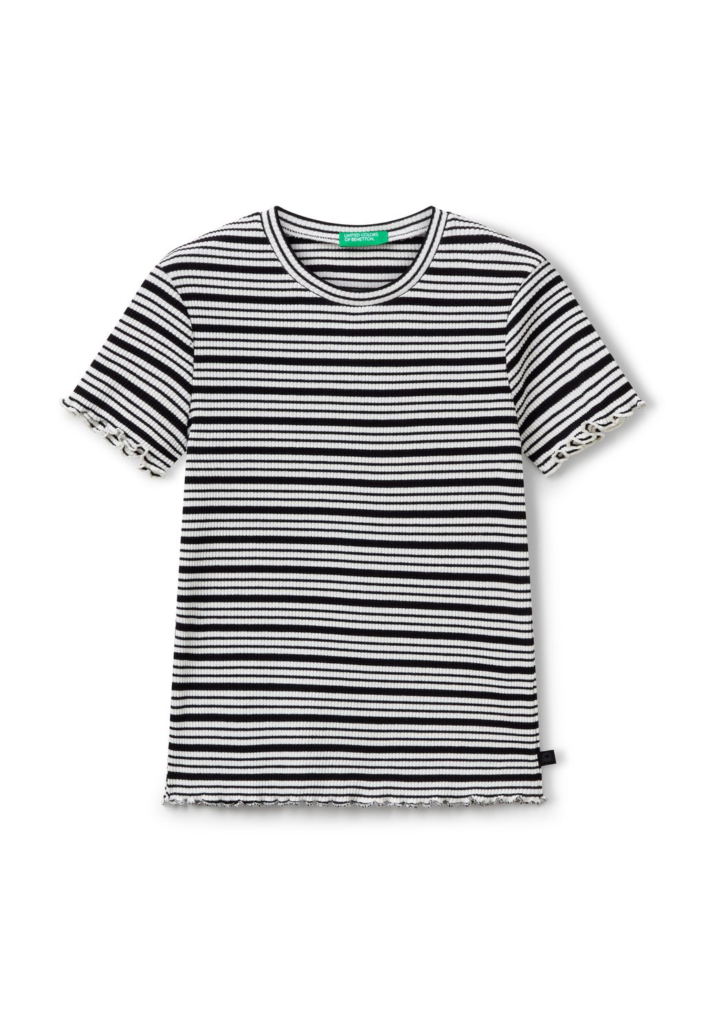

Футболка с принтом STRIPED STRETCH United Colors of Benetton, черный