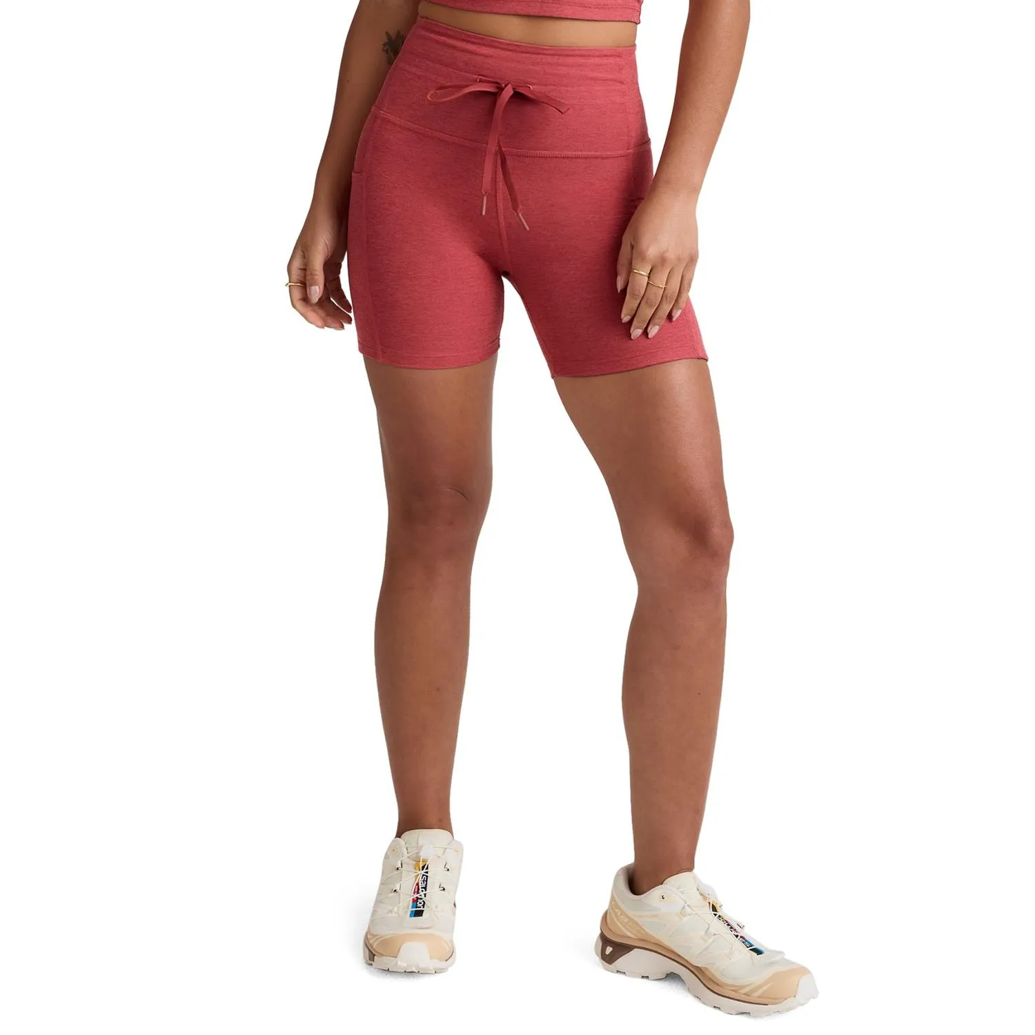 

Шорты Spacedye Go Pocket - женские Beyond Yoga, Faded Rose Heather